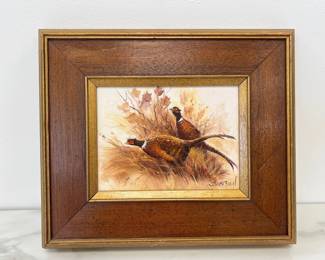Lot 4629 Original Joseph Boon Signed Art Oil Painting A Pair Pheasants Birds