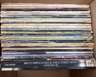 Lot 4531 Vintage Vinyl LP Records Rolling Stones Willie Nelson Aretha Franklin Bob Dylan