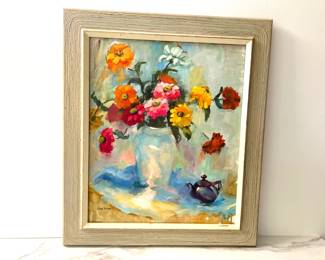 Lot 4568 Vintage Floral Still Life Signed Art Ethel Porter