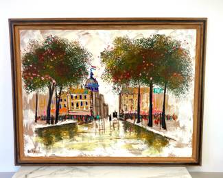 Lot 4968 Lee Reynolds Cityscape Painting Wall Art