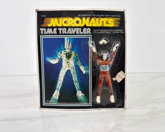 Lot 4683 1976 Micronauts Time Traveler Orange Mega Corp Collectible Toy