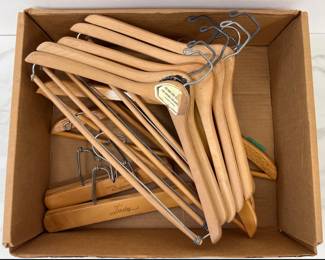 Lot 4652 Vintage Wooden Clothes Hangers