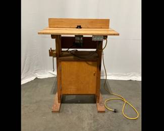 Lot 4957 Porter Cable Router Model 6902 Mounted in Cabinet