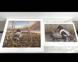 Lot 4801 North Carolina Ducks Unlimited Sponsor Limited Edition Prints Signed Numbered Art
