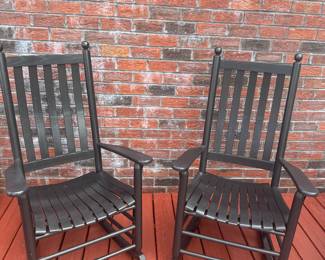 Multiple rocking chairs available in black and white 