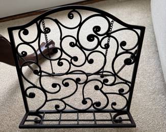 Cast iron book stand 