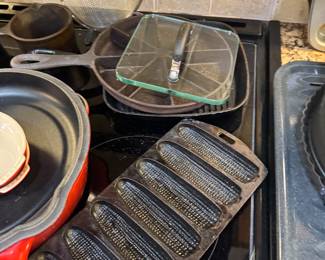 Cast iron pans 