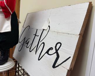 Lots of farmhouse signs throughout the home 