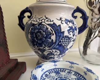 Blue and white decor 