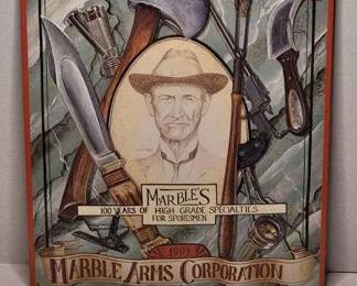 Marble Arms Corporation. Modern Sign metal