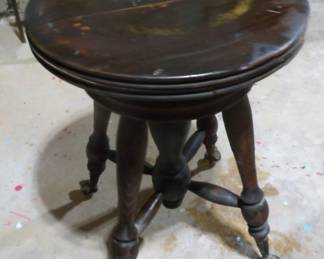vintage organ stool