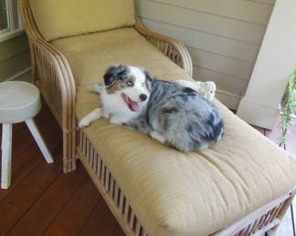 rattan lounge