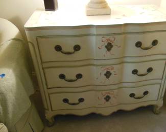 Hand painted 3 drawer dresser