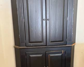 black corner cupboard