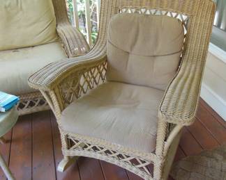 wicker rocker