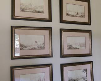Giclee prints set of 6