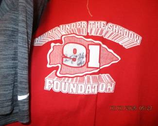 Tamba Hali autographed K C Chiefs shirt