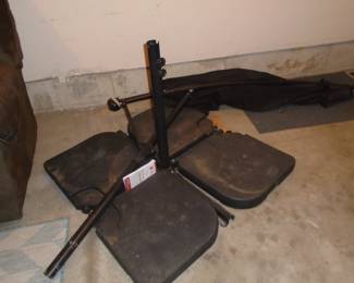 10' Patio umbrella with weights