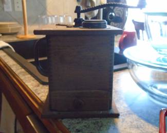 Antique coffee grinder