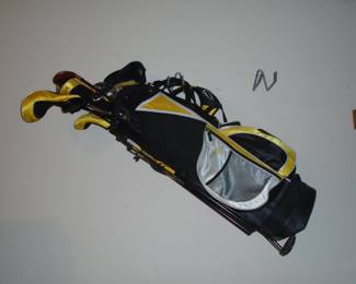TurboMax golf clubs and bag