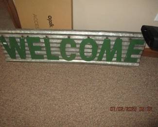 Metal sign