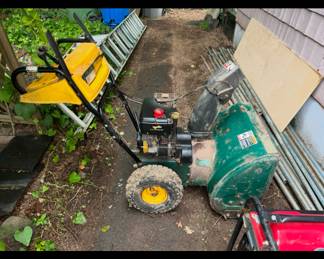 Yard man snow blower
