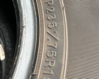 Good year Wrangler 4 tires 235/75/R15