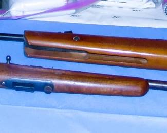 Top: Winchester Pump Air Rifle   Bottom: Vintage Marlin A1 22 Long Rifle