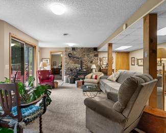 Basement Furniture View. Photo by: Ginger Snapper Photography.