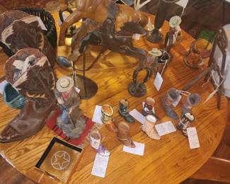 Lots and Lots of Fun unique Western collection along with Antique Cowgirl Boots