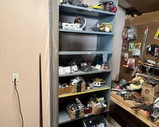 INDUSTRIAL METAL SHELF CONTENTS NOT INCLUDED