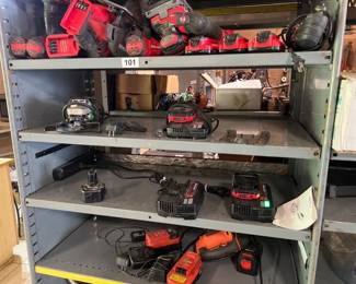 CRAFTSMAN HAND TOOLS WITH BATTERIES AND CHARGERS