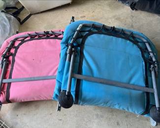TWO FOLDING COTS