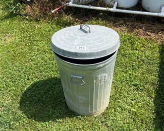 METAL TRASH CAN
