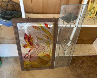 FRAMED STAINED GLASS PIECE GLASS PIECE