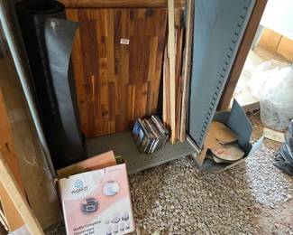 BUTCHER BLOCK PC, CDS, DVDS, MISC ITEMS