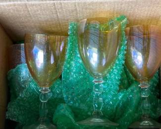 LOT OF STEMMED GLASSES