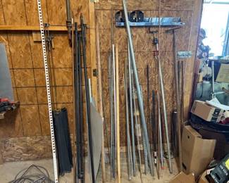 LOT OF PIPES, PIPE CLAMPS, ETC