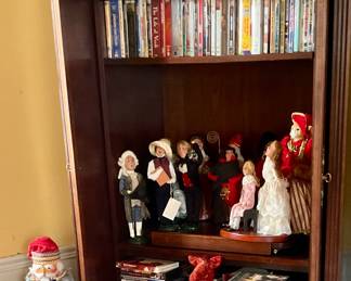 Handmade Christmas carolers , nutcrackers, dvd movies