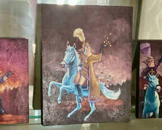 local artist Mardi Gras paintings