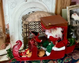 Santa and his sleigh