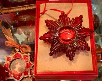 Red Star ornament By Baccarat