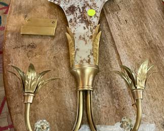 Mirrored candle sconce