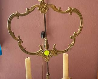 Brass candle fixture