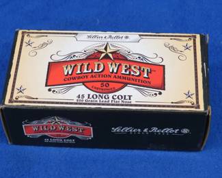 Lot 370. One box of 50 Sellier & Bellot 45 Long Colt rounds