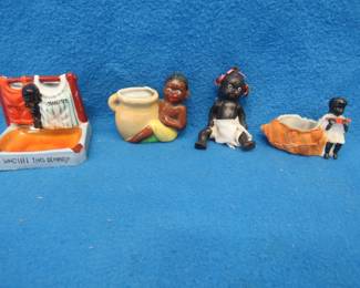 Lot 148. Four Black Americana items including one marked "Occupied Japan"
