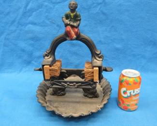 Lot 342. Black Americana cast iron boot scraper/cleaner