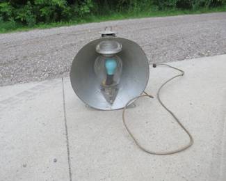 Lot 66. Electrified lantern converted from kerosene