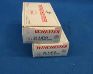 Lot 217. 50 Winchester 25 Auto rounds