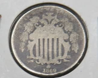 Lot 338. 1869 Shield Nickel